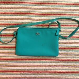 Lacoste Turquoise Crossbody Bag - Women's Shoulder Purse